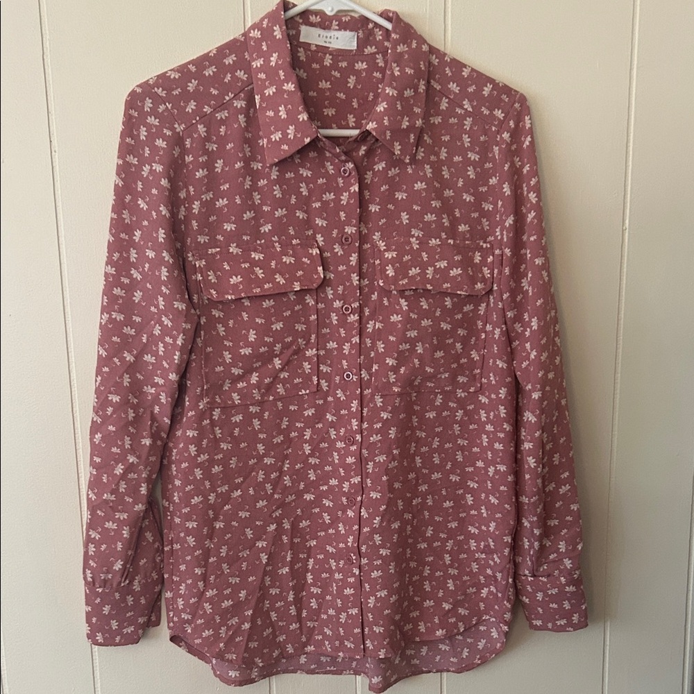 Elodie Floral Button-Up Shirt XS